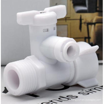 POM plastic 3way ball valve/POM plastic pipe fitting